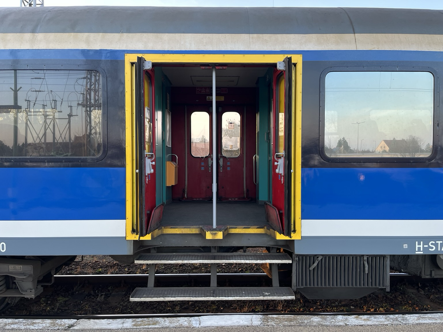 Our carriage from the aging rolling stock of MÁV