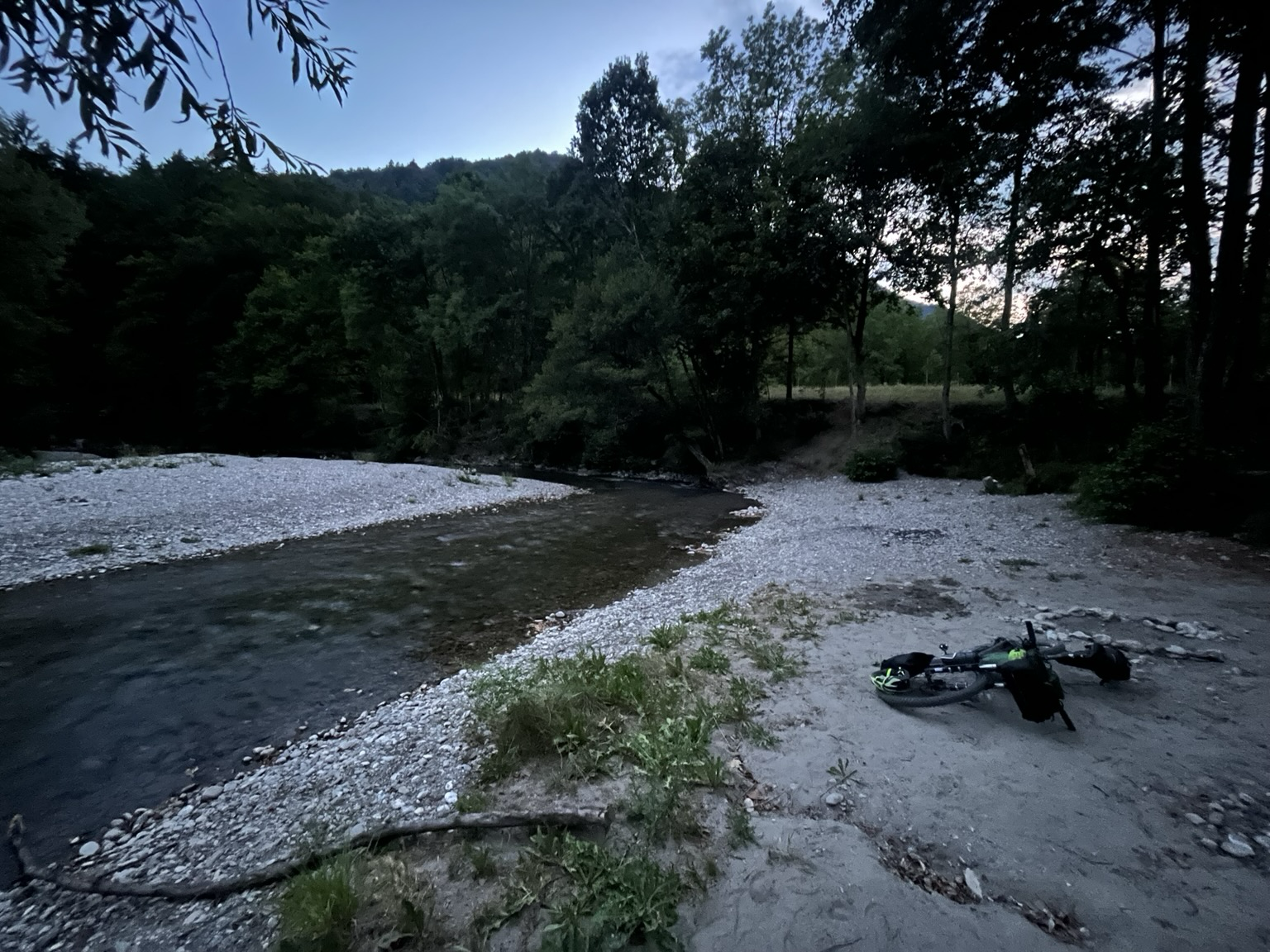 Camp by a river